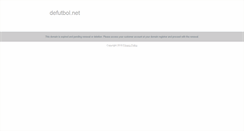 Desktop Screenshot of defutbol.net