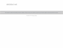 Tablet Screenshot of defutbol.net